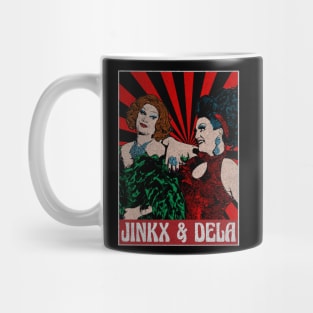 Vintage Jinkx and Dela Pop Art Mug